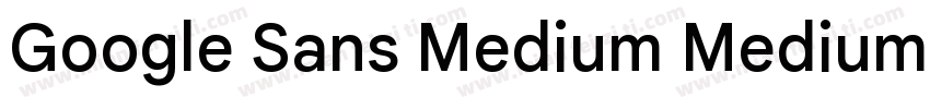Google Sans Medium Medium字体转换